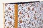 Orange-colored noble folder with valuable gold print